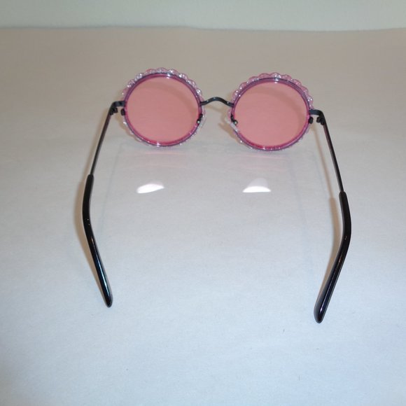 Diff Eyewear DIXIE Pink Glitter New Sunglasses